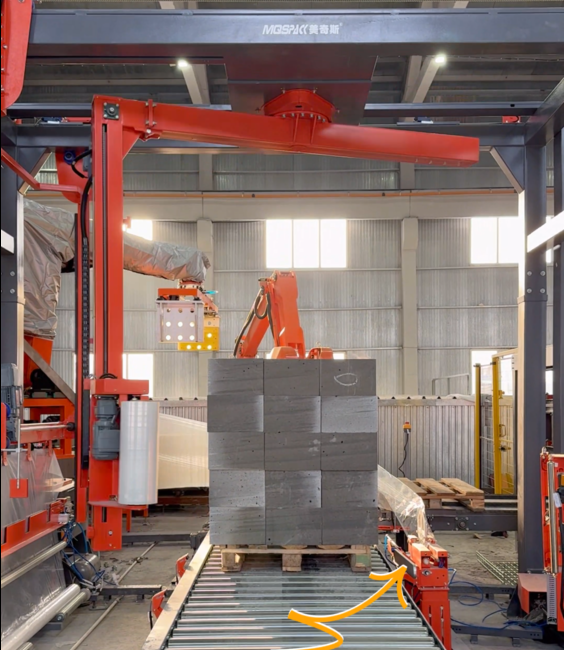 美奇斯纏繞機在建筑材料行業的應用(圖1) 美奇斯纏繞機在建筑材料行業的應用(圖1)